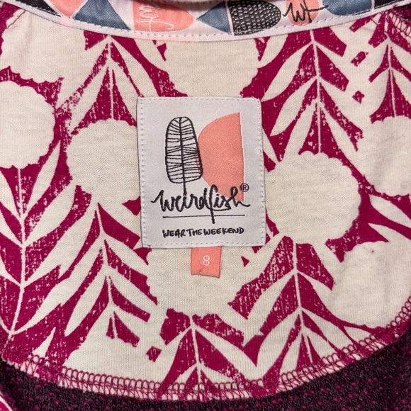 Magenta zip up jacket - amazing textured fabric! - Picture 3 of 3